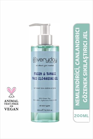 Nemlendirici Ve Ferahlatıcı Yüz Temizleme Jeli 200 ml Canlandırıcı Gözenek Sıkılaştırıcı - Everyday Beauty
