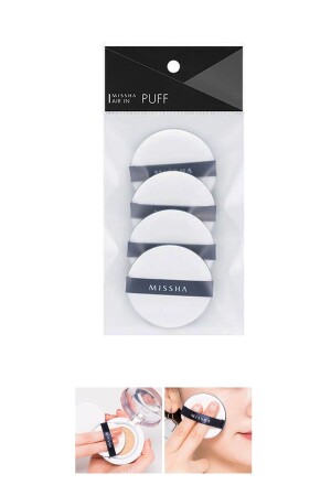Nemli Ve Eşit Miktarda Uygulama Sunan Emilim Gücü Yüksek Makyaj Süngeri Air In Puff (4adet) - Missha