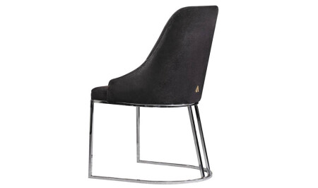Nepal Luxury Sandalye 6 Adet - Siyah - 3