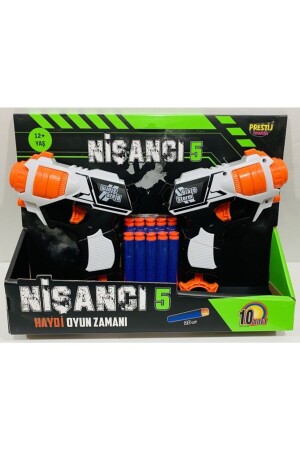 Nerf 2 Li Sünger Mermi Atan Tabanca 41 Adet Mermi Hediyeli Oyuncak Nörf - 3