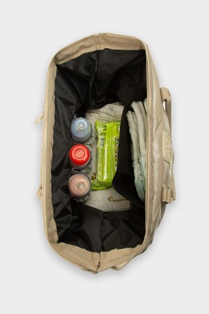 Nerz-Babytasche mit besticktem Puff, aufblasbare Mutter-Baby-Pflegetasche M000006904 - 6