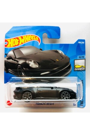 Neu – Neues Porsche 911 Gt3 schwarzes Miniauto im Maßstab 1:64, Marke Hotwheels, 10/10 - 1