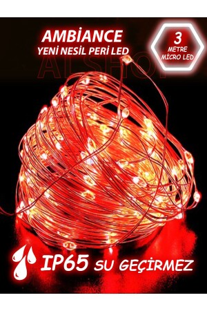 Neue Generation 3 Meter 30 LEDs rotes Feen-LED-Licht - 1