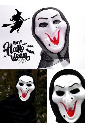 Neue gruselige Hexenmaske, bester Preis und Qualität, gruselige Hexenmaske aus Kunststoff für Halloween - 1