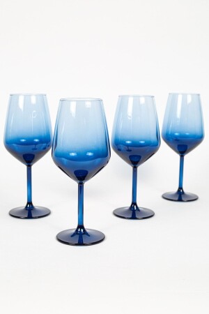 Neues ikonisches 4-teiliges Wasserglas-Set, Blau, 490 cm³, NIC0651004 - 1