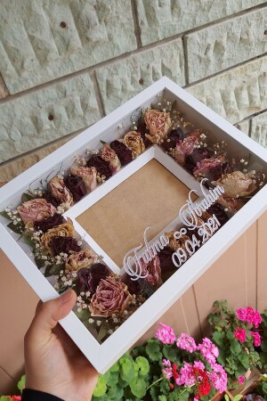 Neues Modell 25x35 cm Model Design Rose Box Memory-Rahmen mit Fotobereich! - 1