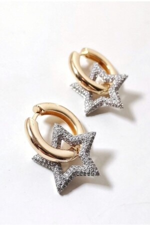 Neuester Trend: 300 Stern-Ohrringe mit Zirkonsteinen - Elvin Bijuteri