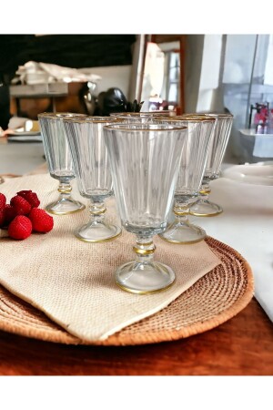 Neujahrs-Erem-Glas, vergoldetes Kaffeeglas, Wasserglas-Set, 6-teilig - 7