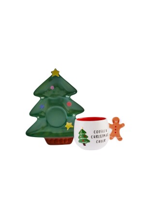 Neujahrs-Teetasse 180 ml und Kiefern-Untertasse - 2