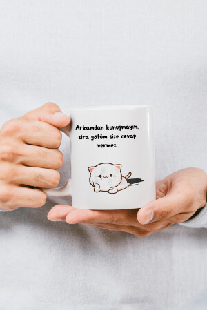 Neujahrsgeschenk „Don't Talk Behind My Back Because My Ass Won't Answer You“ bedruckte Tasse von givebutik-design-1 - 5