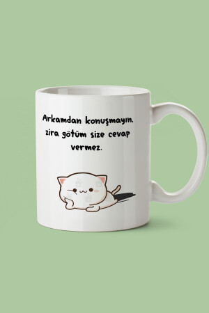 Neujahrsgeschenk „Don't Talk Behind My Back Because My Ass Won't Answer You“ bedruckte Tasse von givebutik-design-1 - 6