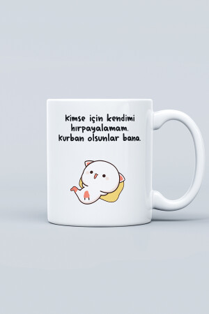 Neujahrsgeschenk „Ich kann mich für niemanden schlagen, lass mich ein Opfer sein“ bedruckte Tasse asko-kusko-1 - 8