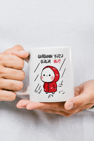 Neujahrsgeschenk „Lächelt der arme Mann?“ Bedruckte Tasse und Tasse „Givebutik-tasarım-1“. - 9