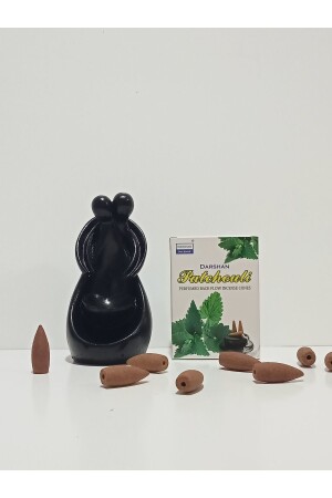 Neujahrsgeschenk – Umarmungspaar und Patchouli-Blumen-Backflow-Räucherstäbchen-Set - 1