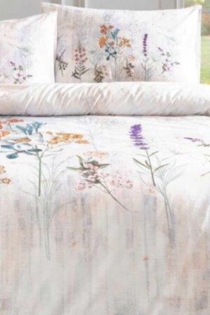 Nev Floraison Bettbezug-Set für Doppelbett, Lachsfarben EVTNVTÖZDL00656 - 7