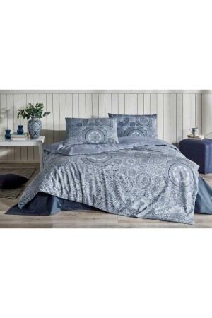 Nev Mandala Mistico Bettbezug-Set, Doppelbett, Blau, EVTNVTÖZDL00641 - 2