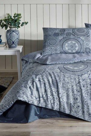 Nev Mandala Mistico Bettbezug-Set, Doppelbett, Blau, EVTNVTÖZDL00641 - 3