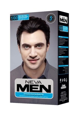 Neva Men 1-00 Natural Intense Black - Yoğun Siyah 8698636603713 - Neva Color