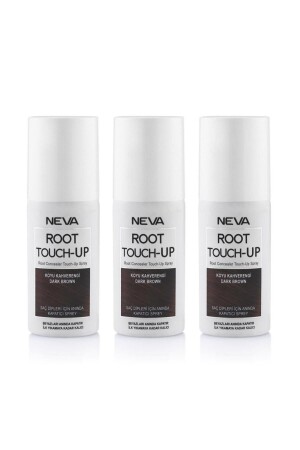 Neva Root Touch Up Kapatıcı Sprey 75 Ml Koyu Kahve 3 Adet NEVA-7-3LU - 1