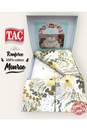 Nevresim Takim Ranforce Monroe Sari 3040 - 1