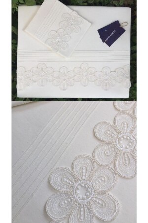 كريم مزدوج غطاء غطاء المنتج عن طريق المنسج المزدوج - Çeyiz Bahçesi