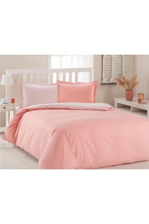 Nevresim Takımı Ranforce Çift Kişilik Colormix Pudra-somon 8697353460531 - Özdilek