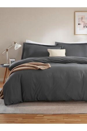 Bettbezug-Set für Doppelbett, 57 Fäden, Baumwolle, bunt (160 x 200 cm, elastischer Bettbezug, 2 Kissenbezüge) VESSİNO2022NEV01 - VESSİNOHOME