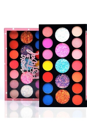 New Music Festival Lidschatten-Glitzer, 19-teilige Make-up-Palette - 1