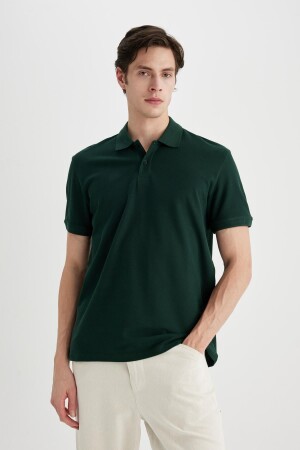 New Regular Fit Polo Yaka Polo Tişört C1293AX24SP - Defacto