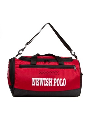 Newish Polo Spor Çantası Seyehat Çantası El Valizi Kırmızı - 2