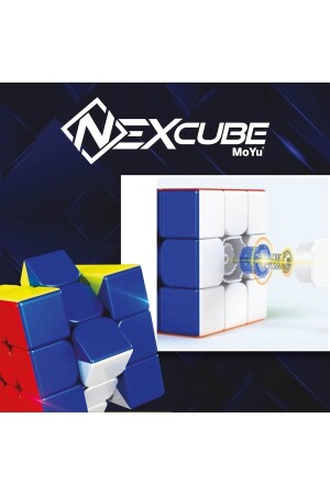 Nexcube Moyu 3x3 Rubik's Intelligence Cube Mind Cube - Neon Cube - Neon Mind Cube - Neon Intelligence Cube Doğan Toy World - 0199 - 4