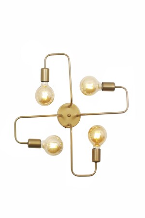 Nice Döngü 4 Lü Eskitme Plafonyer-tavana Monte Avize 3024 04 0400 08 00 - Taşcan Aydınlatma