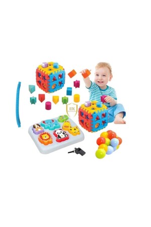 Niedliche Tiere finden Plug Find Plug Puzzle pädagogisches Intelligenz-Entwicklungsset 10 Ballstücke Geschenk-Lernset - 2