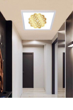 Nihan-salon Led Aydınlatma Avize- 54w Yeni Tasarım 60x60 -beyaz Işık-tavan Lambası GP1191-NİHAN - 4