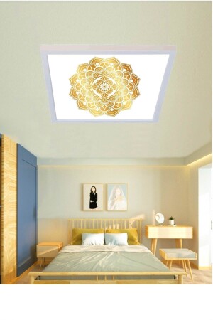 Nihan-salon Led Aydınlatma Avize- 54w Yeni Tasarım 60x60 -beyaz Işık-tavan Lambası GP1191-NİHAN - 9