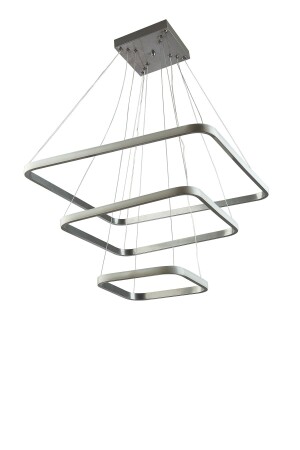 Nikol Modern Design Square LED Triple Kronleuchter NİKOLGRİ3LÜ - 1