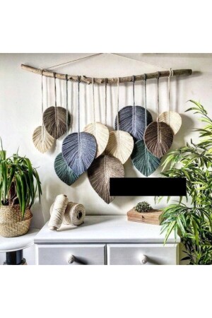 مكنسة جدارية من ورق مكرام مصنوعة يدويا NINA104 - NinaStore