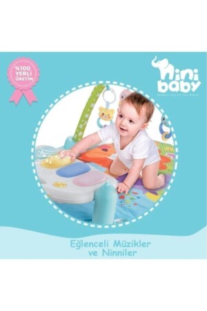 Nini Baby Piyanolu Büyük Oyun Halısı nini-frebebek - 4