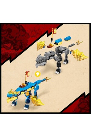 ® NINJAGO® Jay’in Gök Gürültüsü Ejderhası EVO 71760 - 6 Yaş ve Üzeri için Yapım Seti (140 Parça) RS-L-71760 - 7