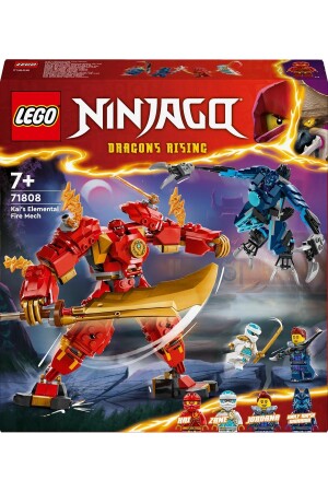 ® NINJAGO® Kai's Feuerelementarroboter 71808 – Bauset für Kinder ab 7 Jahren (322 Teile) - 4