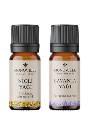 Nioli-Öl 10 ml – Lavendelöl 10 ml, 2er-Set, 100 % rein und natürlich (Niaouli- und Lavendelöl), 2 x 10 ml - 1