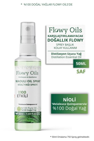 Nioli Yağı Suyu Saf Enfeksiyon Önleyici %100 Tam Saf Doğal Yağlı Distilasyon Hidrosöl Niaouli 50ml - 1