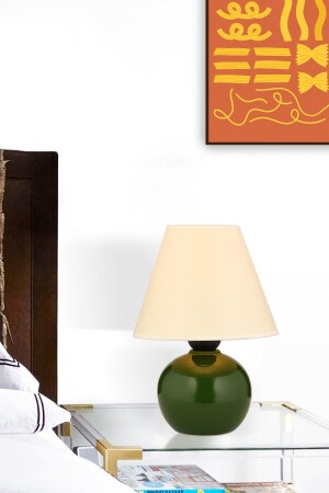 MNZ-Nisa Luce 12 قطعة كرة شمعة ظل صمامات صغيرة - خضراء / أبيض 63750 - Nisaluce