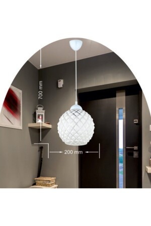 Nisa Luce Magda Single Round Pendelleuchte HOME11264 - 3