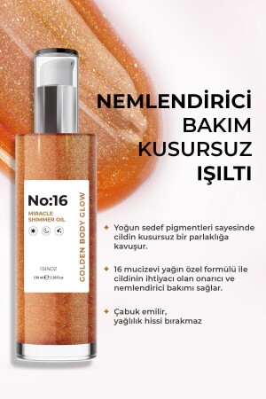 No:16 Mucizevi Işıltılı Saç Ve Vücut Bakım Yağı 100 Ml - Parıltılı Nemlendirici Bakım - 5