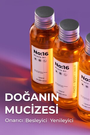 No:16 Nemlendirici Besleyici Yenileyici Işıltı Verici Mucizevi Onarıcı Bakım Yağı 100 ml - 4