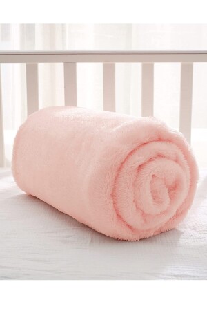 Nomi Babydecke Rosa Neugeborenes Babybett Kinderwagen Swaddle Plüschdecke 100 x 120 cm MRTNOMİBTNY1 - 7