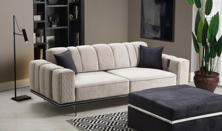 Norma Silver Sofa - 4