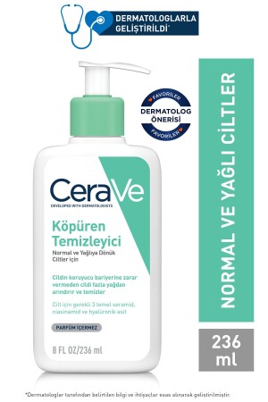 Normal Ve Yağlı Ciltler İçin Köpüren Temizleyici 236ml - 2