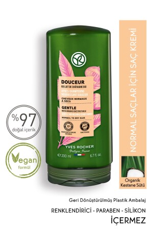 Normal-Kuru Saçlar İçin (Doucer) Besleyici Kolay Tarama Saç Kremi - Vegan-200 ml - 2